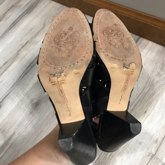 Vince Camuto Lace Up Cut Out Bootie Sandal - Picture 10 of 13